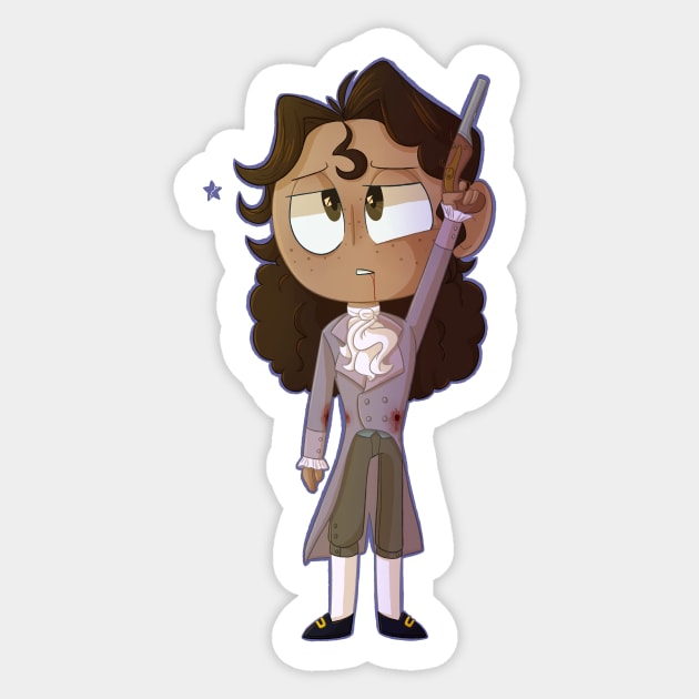 Philip Hamilton Sticker by SpookytheKitty2001